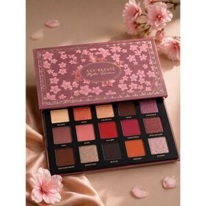Ace Beauté Mystic Romance Eyeshadow Palette 15 Color Pink Purple Glam NIB
